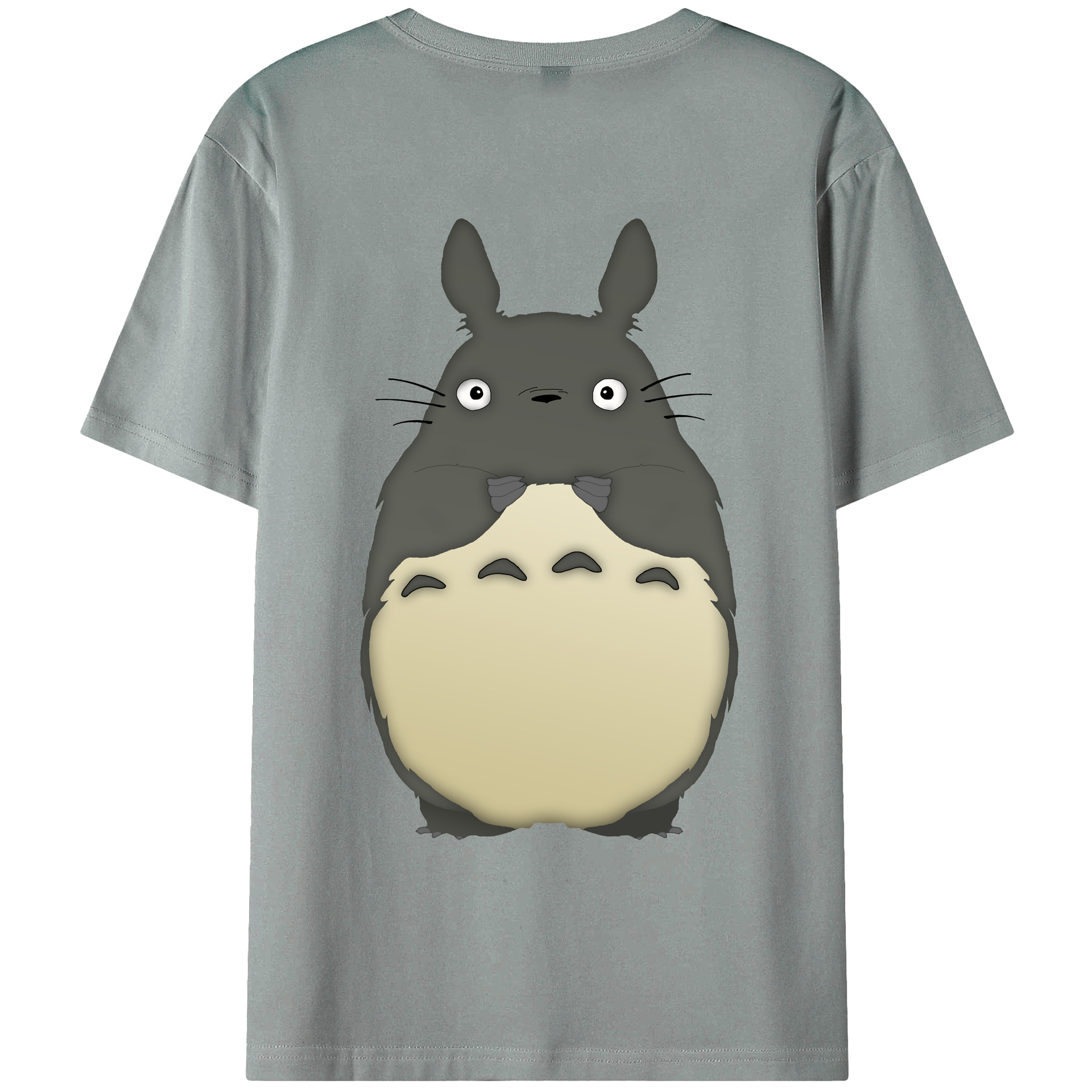 （画像用） となりのトトロ 草壁メイ 草壁サツキ My Neighbor Totoro Satsuki Kusakabe Mei Kusakabe 綿100％ メンズ半袖Tシャツ（バックプリント） 通気性